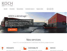 Tablet Screenshot of groupekoch.fr